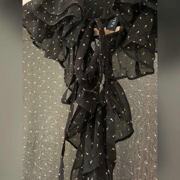 Ralph Lauren Black Long sleeves Mesh Blouse - Picture 4 of 10